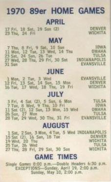 1970 Oklahoma City 89ers
