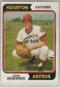 1974 Topps # 635, last Astro card